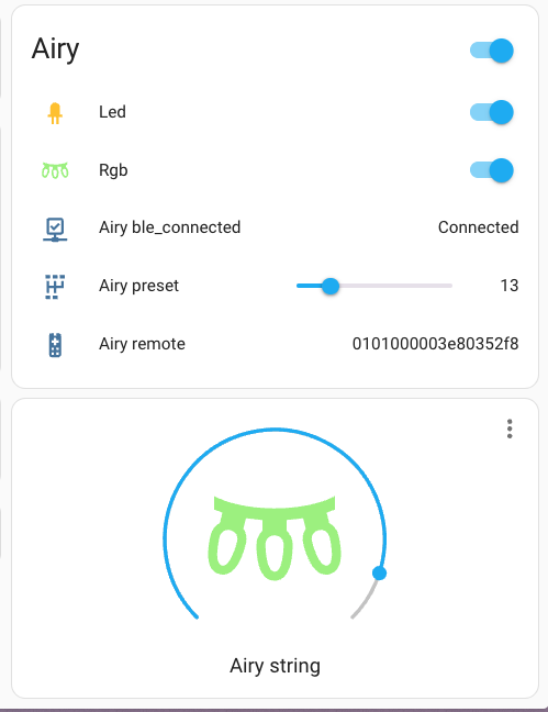 String Lights Example Home Assistant Control Hello Fairy BLE string lights with esphome - Share your ...
