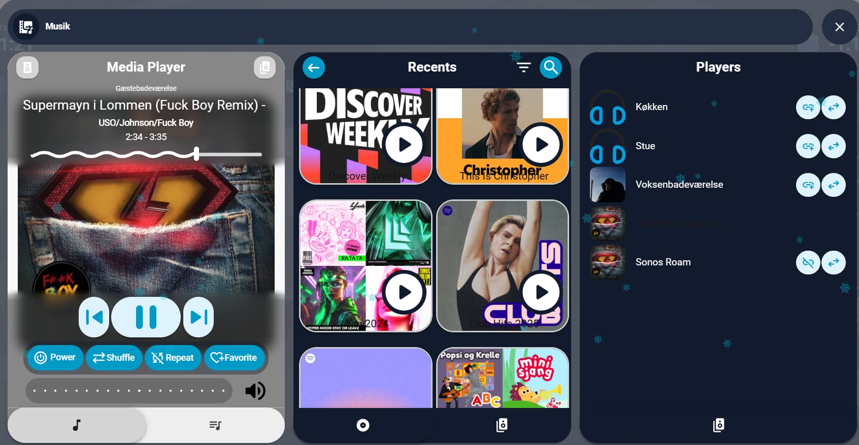 Music Assistant Radio Card Example Music Assistant Player Card - Control your players, adjust, transfer ...