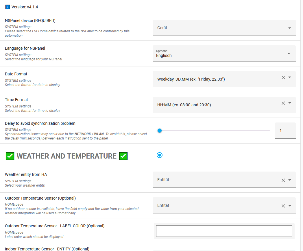 Sonoff NSPanel Blueprint Configure your own custom NSPanel easy via a Blueprint Blueprints
