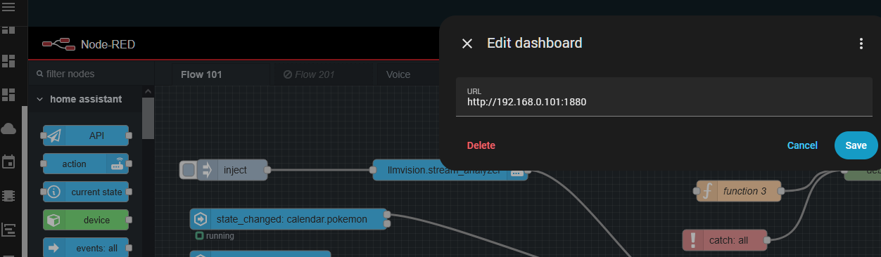 Adding a link in Side Panel for Node-RED - Frontend - Home