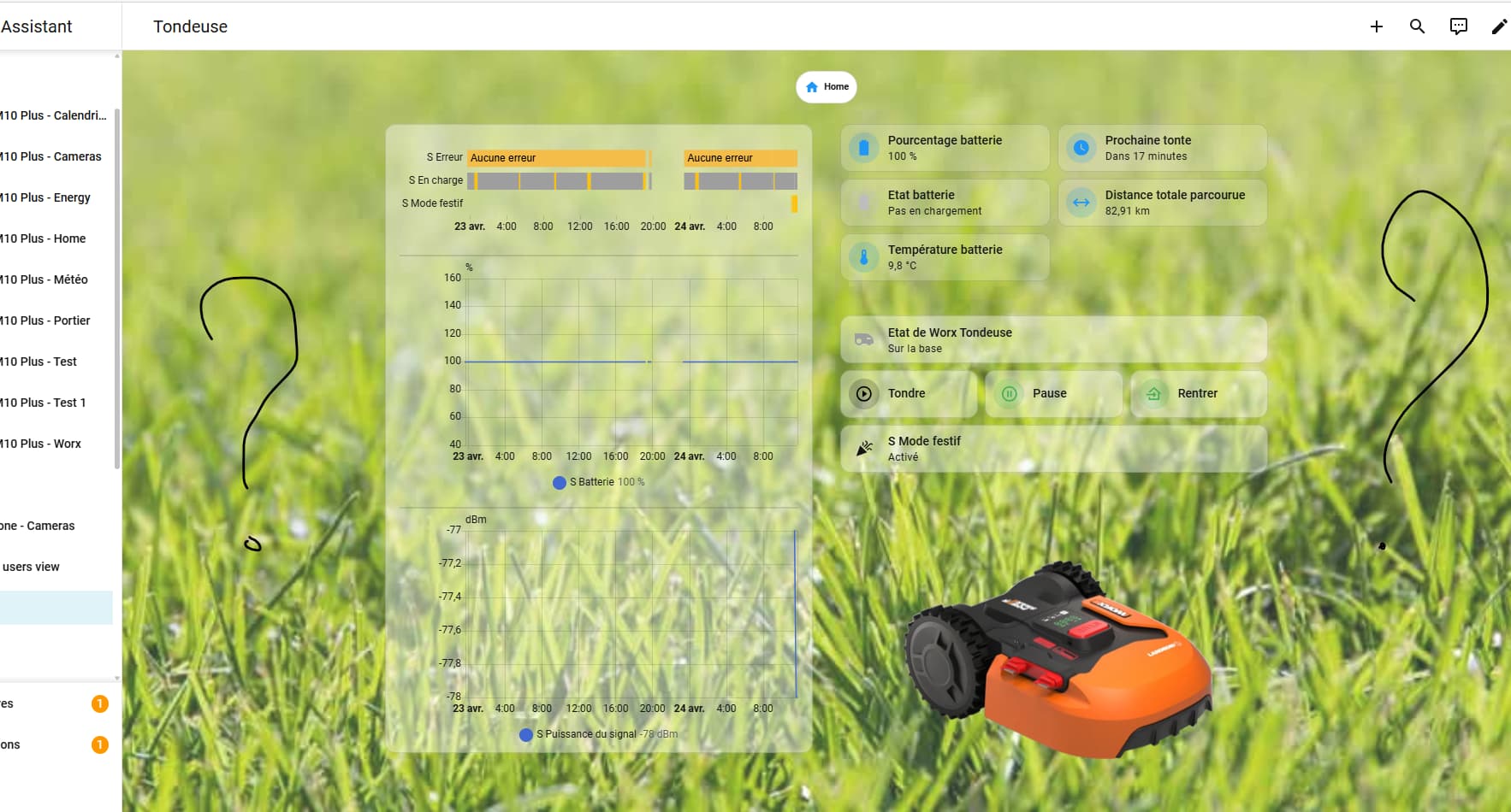 "Sections" dashboard not taking full length?