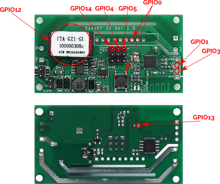 Sonoff SV Pinout
