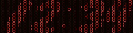 7-segment display array style