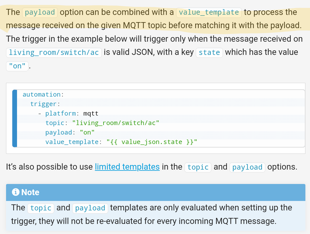 MQTT Trigger Using Template To payload Option Feature Requests
