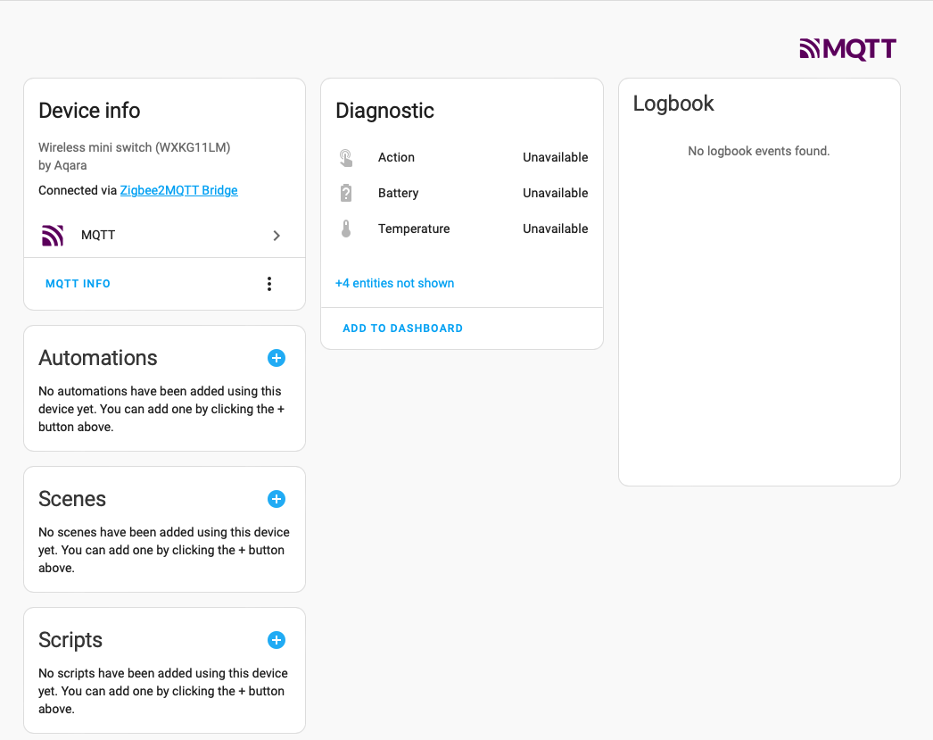 Home Assistant shows zigbee2MQTT devices unavailable Zigbee Home