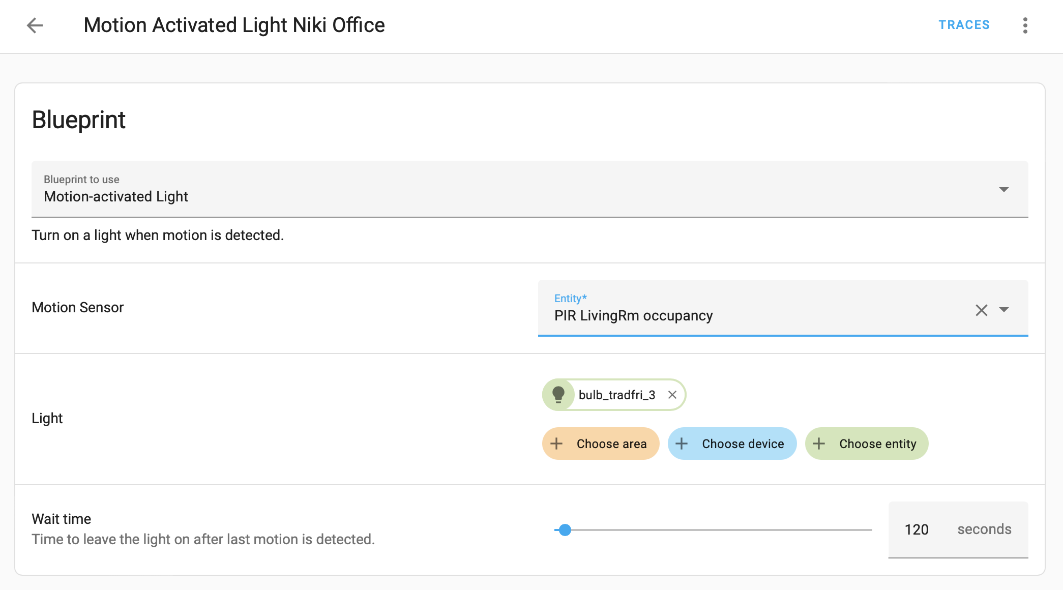 Motion Activated Light, but with conditions Blueprints Home