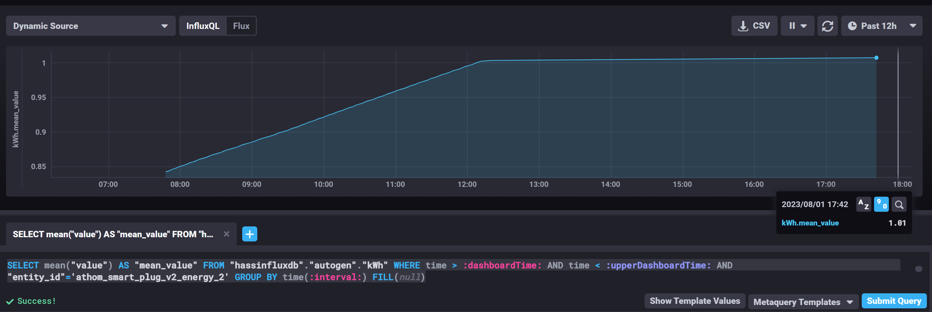 Influxdb Query Examples Grafana query returns no result - Home Assistant Community