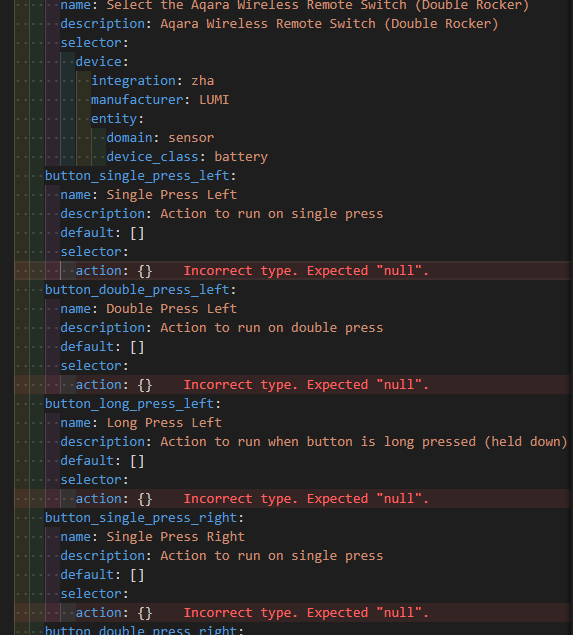 Blueprint action incorrect type - Blueprints - Home Assistant Community