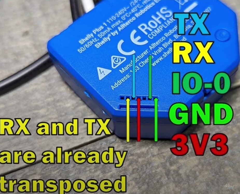 Shelly 1 Gen 3 to Tasmota and Garage Door Setup Guide - Hardware