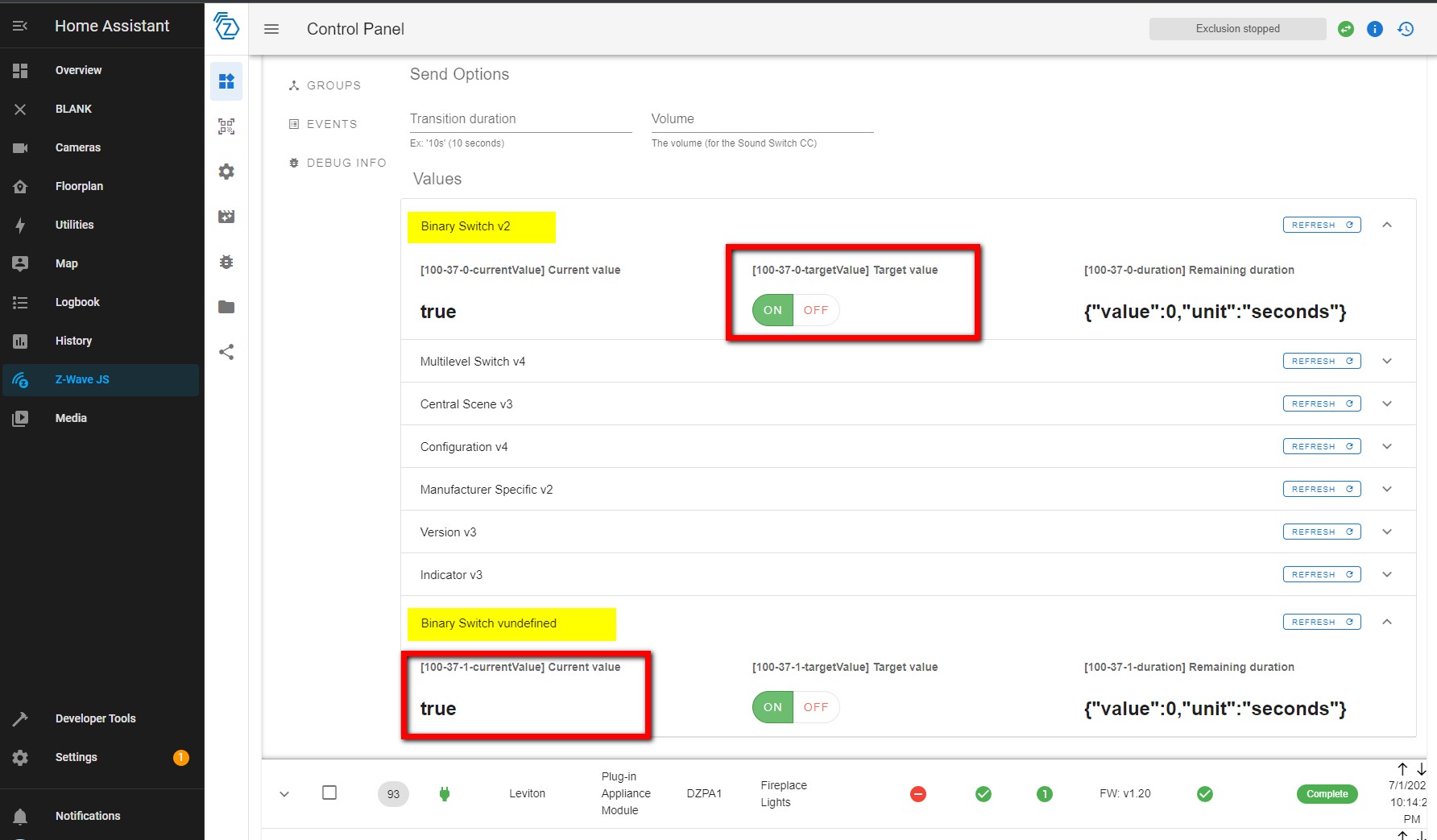 ZooZ Zen30 Dual Device - Switch Not reporting Local Controls