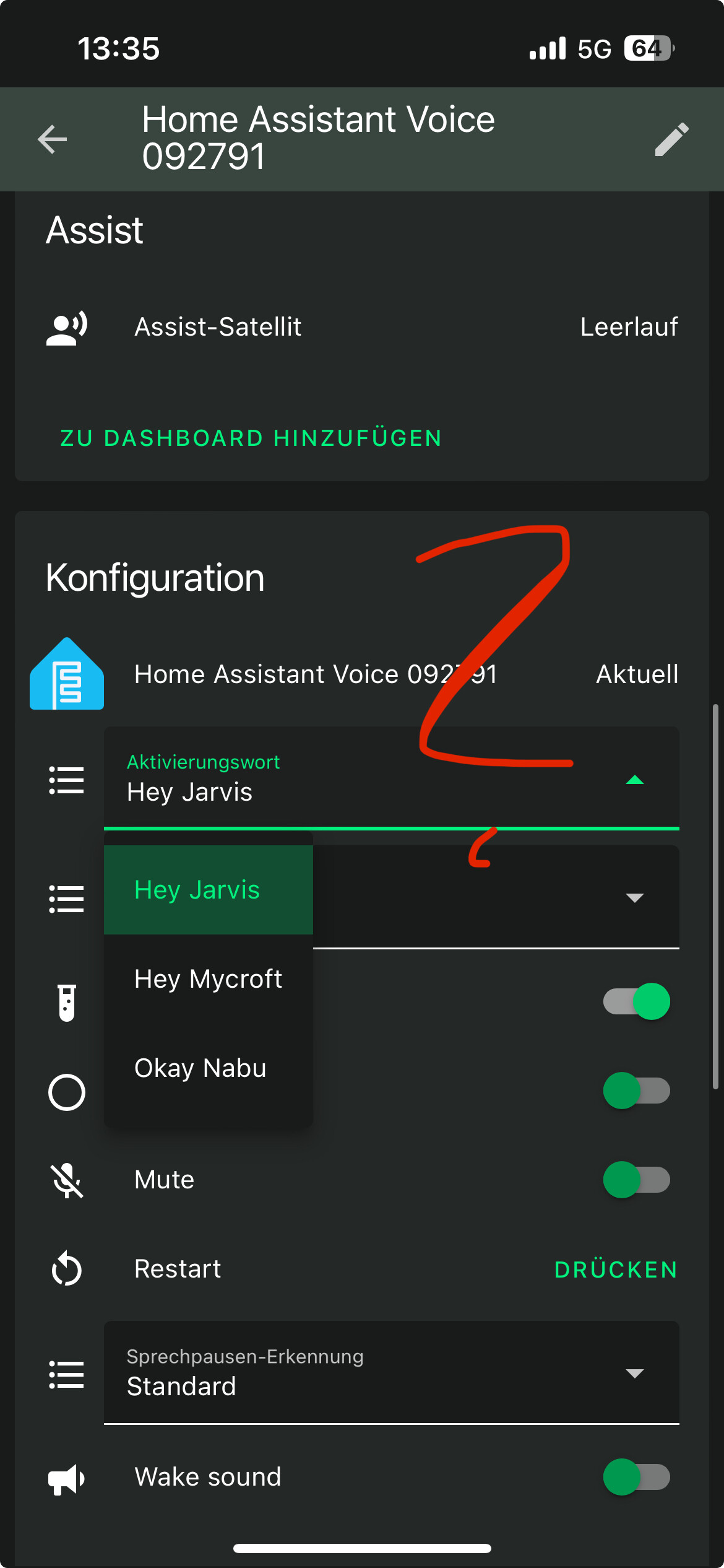 Wake word option not showing up in voice assistant configuration ...