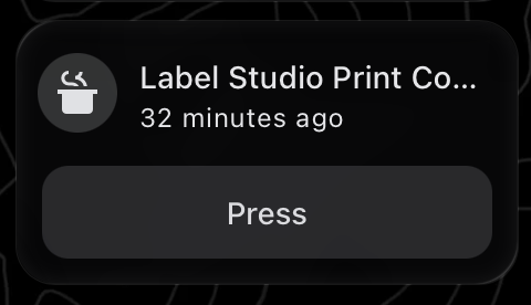 Entity card to print template