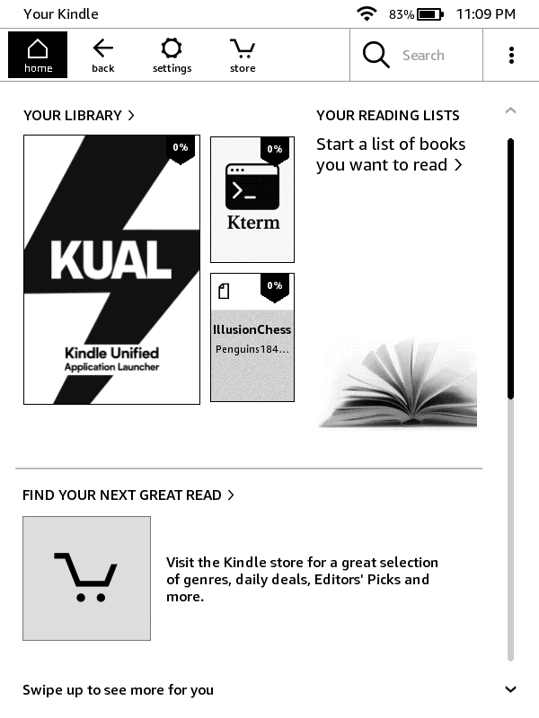 KUAL app on Kindle