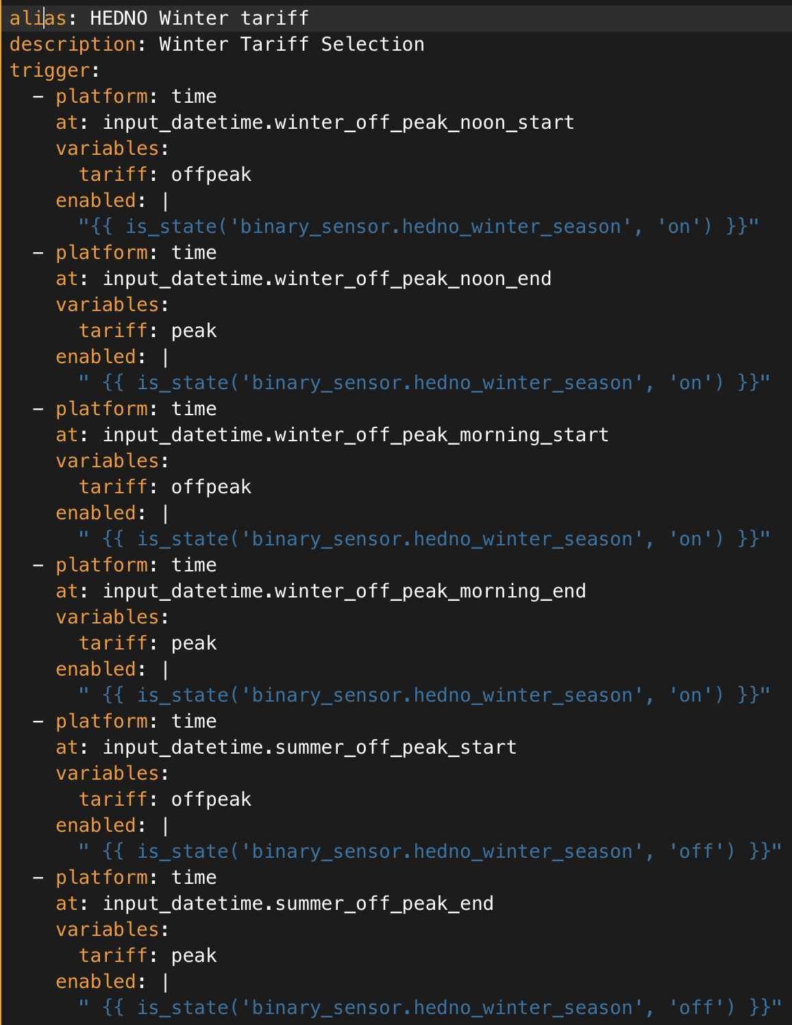Automation - Can not use "enabled" with some code - Configuration ...