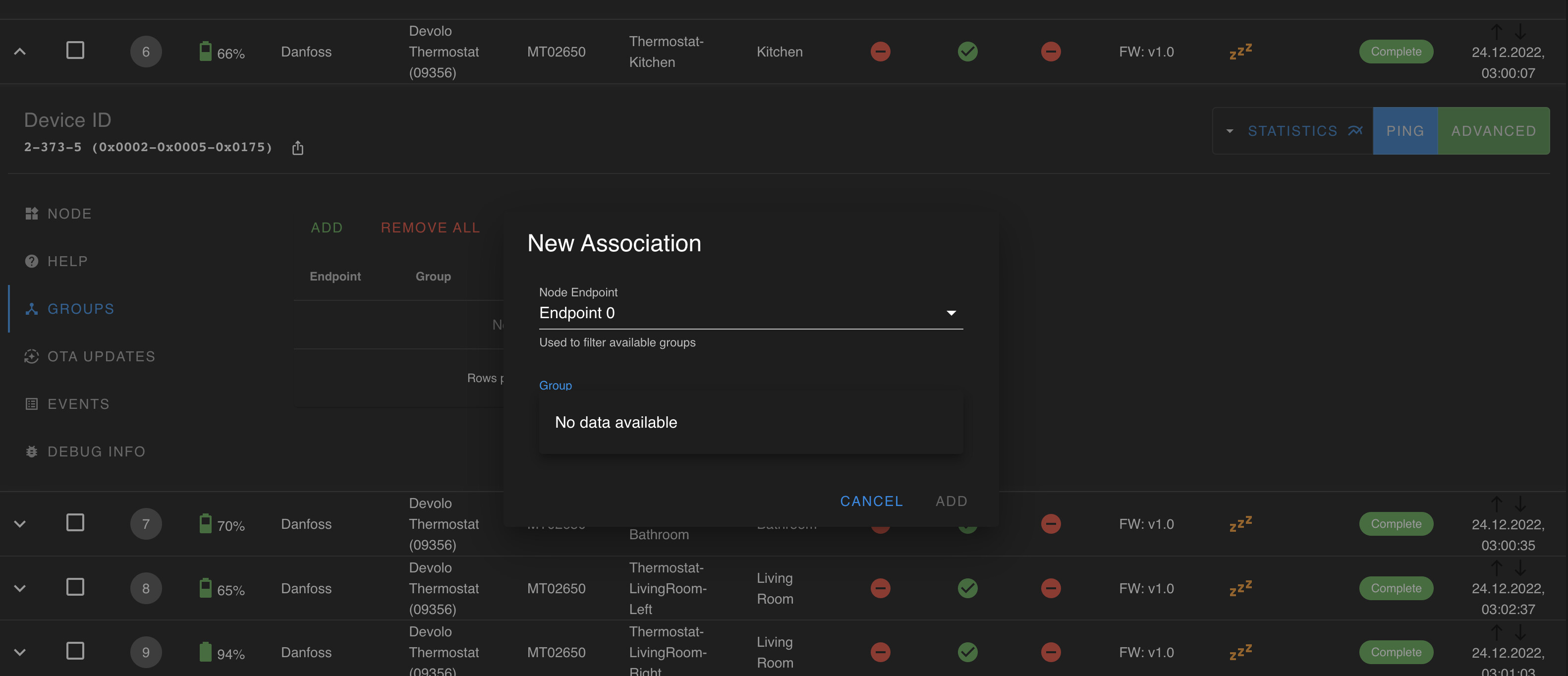Reinstalled homeassistant and now zwave thermostats have no climate