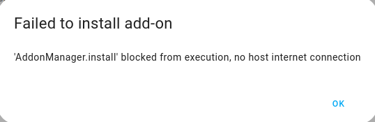 Failed Add-0n