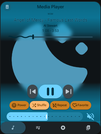 Music Assistant Radio Card Example Music Assistant Player Card - Control your players, adjust, transfer ...