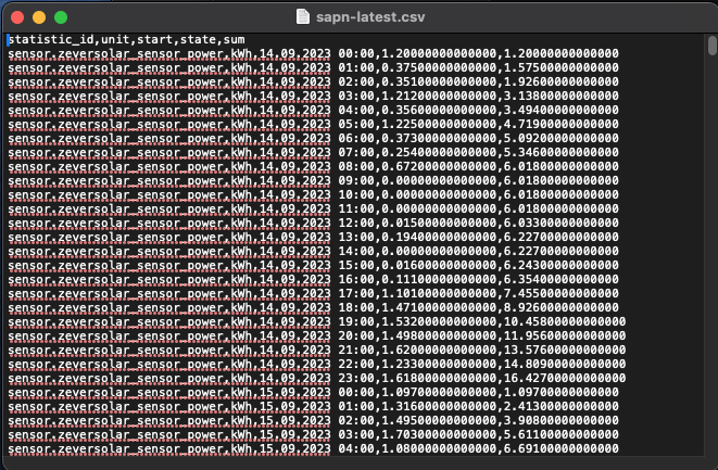 Custom Integration to import long term statistics from a file like csv ...