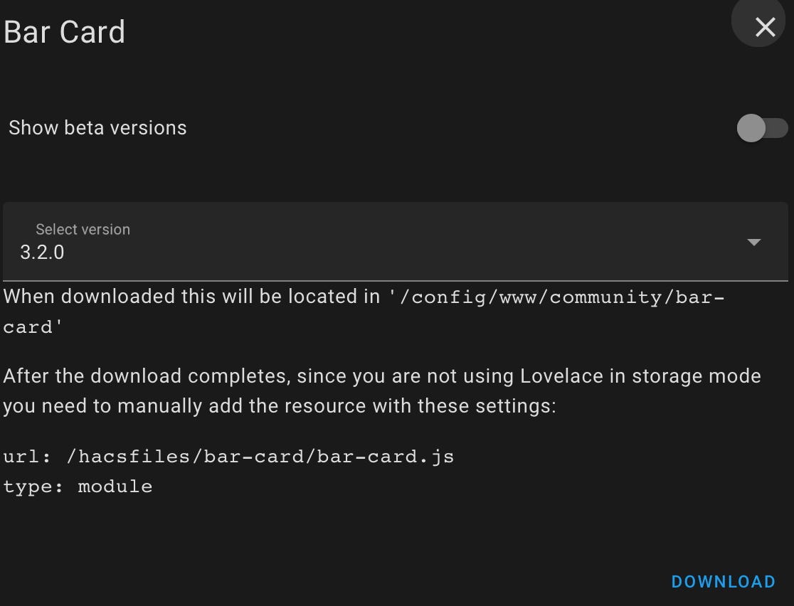 HACS, YAML Mode, Frontend Cards and Resources, Reload without ...