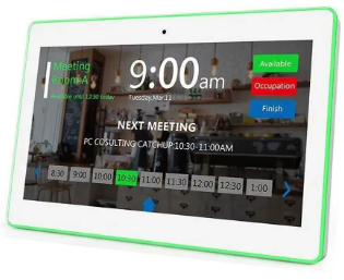 2024-12-03 18_18_12-8 Inch Meeting Booking Tablet With 4 LED Light Bars Support POE Power NFC Contac